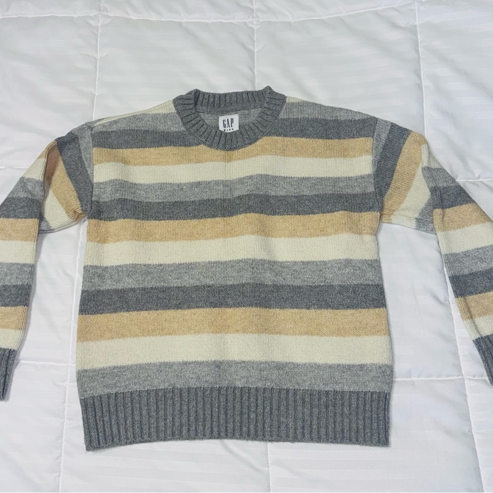 GAP Boys Striped Crewneck Sweater